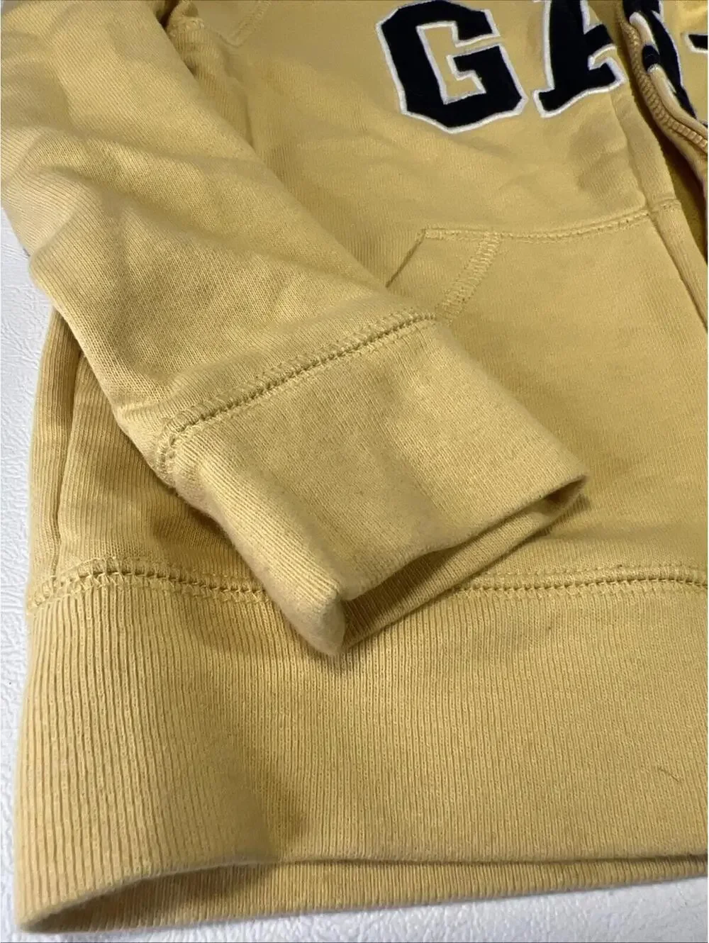 Gap Kids Logo Hoodie Zip Up Yellow 5T
